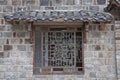 Chinese carved wooden window Royalty Free Stock Photo