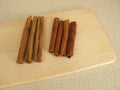 Chinese cassia and ceylon cinnamon Royalty Free Stock Photo