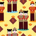 Chinese Celebration New Year Seamless Pattern