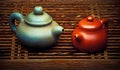 Chinese ceramic teapot studio quality light