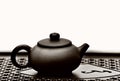 Chinese ceramic teapot studio quality light