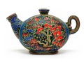 Chinese Ceramic Tea Pot - AI Illustration Royalty Free Stock Photo