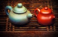 Chinese ceramic teapot studio quality light