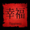 Chinese Characters Happiness