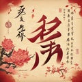 Chinese Characters Vector Background for a Captivating Display