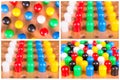 Chinese checkers wooden board set Royalty Free Stock Photo