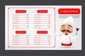 002 Chinese chef cartoon smile with happiness with menu template