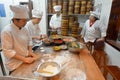 Chinese chefs prepare Dim sum dumpling