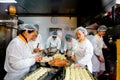 Chinese chefs prepare Dim sum dumpling