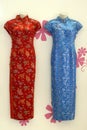 Chinese cheongsam gowns Royalty Free Stock Photo