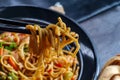 Chinese Chicken Chow Mein Royalty Free Stock Photo