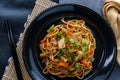 Chinese Chicken Chow Mein Royalty Free Stock Photo