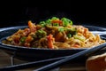 Chinese Chicken Chow Mein Royalty Free Stock Photo