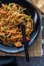 Chinese Chicken Chow Mein Royalty Free Stock Photo