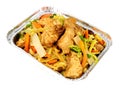 Chinese Chicken Chow Mein Take Away meal Royalty Free Stock Photo