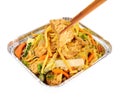 Chinese Chicken Chow Mein Take Away meal Royalty Free Stock Photo