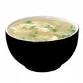 Chinese chicken and corn soup. Royalty Free Stock Photo