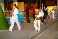 Chinese children learning Taekwondo