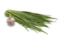 Chinese chives and garlic