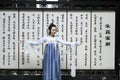 Chinese Classic beauty in traditional Hanfu dress