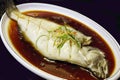 Chinese classic dish - Steamed fish