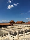 Chinese classical palace architecture, the Forbidden City, Beijing, China Royalty Free Stock Photo