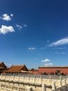 Chinese classical palace architecture, the Forbidden City, Beijing, China Royalty Free Stock Photo