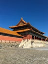 Chinese classical palace architecture, the Forbidden City, Beijing, China Royalty Free Stock Photo
