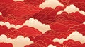 Chinese cloud or river seamless design art pattern 2