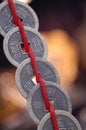 Chinese Coins on string