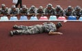 Chinese collage student military training