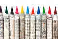 Chinese color pencils Royalty Free Stock Photo