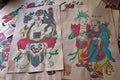 Chinese colored woodblock prints, for decoration during the Chinese New Year Holiday.