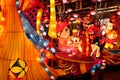 Chinese colourful traditional characters on lunar new year`s day