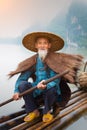 Chinese Cormorant Fisherman Royalty Free Stock Photo