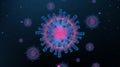 Chinese coronavirus COVID-19 under the microscope. Coronavirus disease. 3d vector illustration. Web banner infographic. Vector Royalty Free Stock Photo