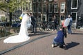 Chinese couple just married in amsterdam