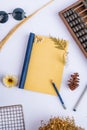 Blank Inside Chinese Notebook Accesories from front Royalty Free Stock Photo