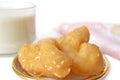 Chinese cruller and soy milk Royalty Free Stock Photo