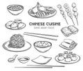 Chinese cuisine outline icon