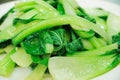 Chinese cuisine pakchoi cabbage Royalty Free Stock Photo