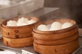 Chinese cuisine-Steamed stuffed bun Royalty Free Stock Photo