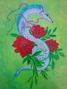 The Chinese dragon represents peace and vitality