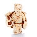 Chinese culture figurine on a white bacgroung