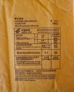 Chinese customs declaration