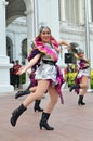 Chinese dancer performs at Istana in Singapore