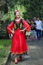 A Chinese dancer performs traditional dance