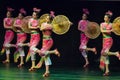 Chinese dancers. Zhuhai Han Sheng Art Troupe. Royalty Free Stock Photo