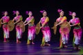 Chinese dancers. Zhuhai Han Sheng Art Troupe. Royalty Free Stock Photo