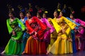 Chinese dancers. Zhuhai Han Sheng Art Troupe. Royalty Free Stock Photo